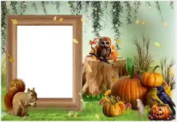 Nuotraukų efektas iš kategorijos Įvairios šventės № 205586. Užrašas ant rėmelio: Happy Halloween